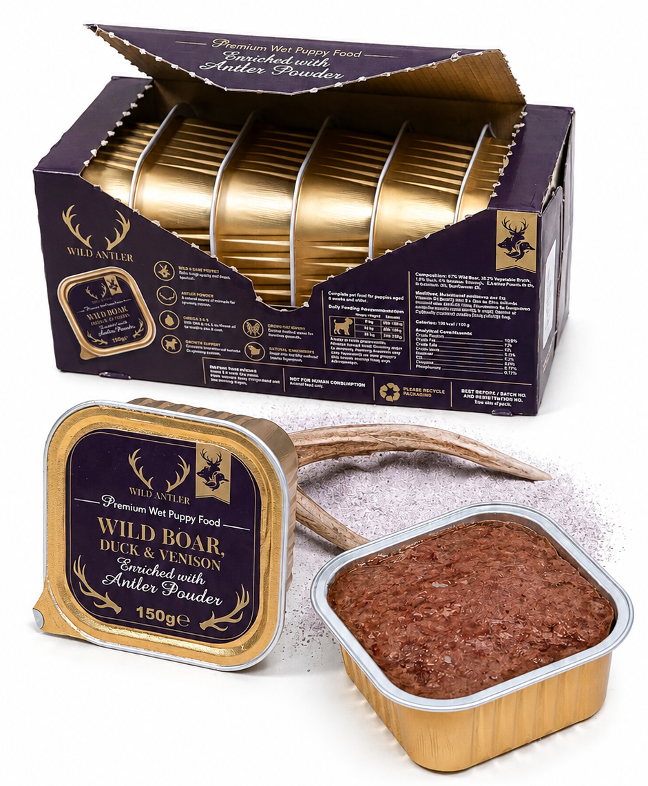 Wild Boar, Duck & Venison Enriched with Antler Powder-Puppy Food