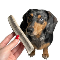 Natural Red Deer Split Antlers provide entertainment for non-power chewers. Puppy friendly from 12 weeks. Full of minerals and protein.  - Antler Chew 