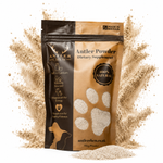 100% natural deer antler powder for dogs, traditionally used to support joints, mobility and overall wellbeing. Rich in calcium, magnesium and phosphorus.  - Antler Chew 