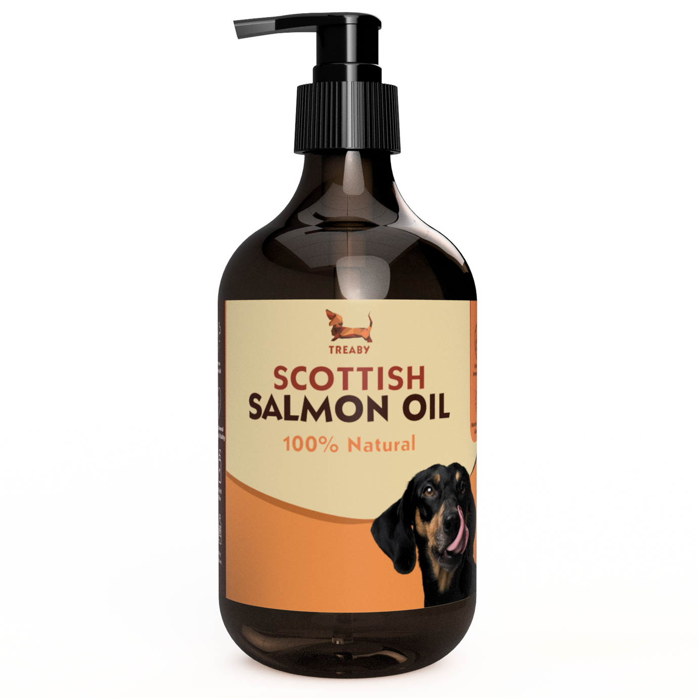 Enhance your dog's coat with our Scottish Salmon Oil. Rich in Omega 3 & 6, hypoallergenic, and full of natural nutrients. Keep stored properly for freshness.  - Antler Chew 