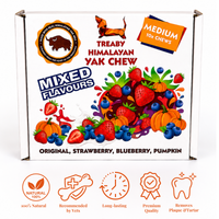 Natural Himalayan Yak Chew Box Bundle – All-Natural, Long-Lasting Dog Treat Keep your dog happy and engaged with the Treaby Himalayan Yak Chew Box. Save £££  - Antler Chew 