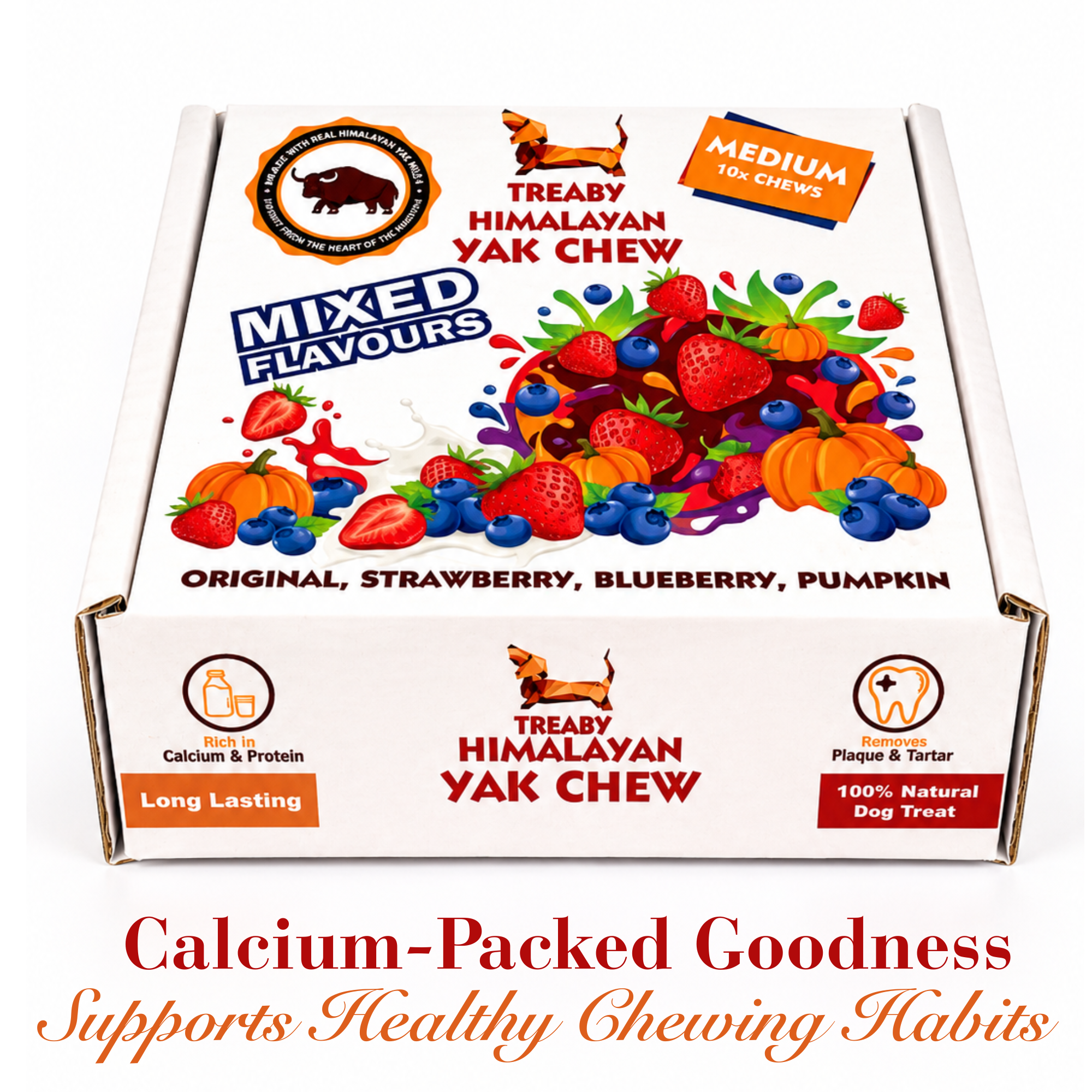 Natural Himalayan Yak Chew Box Bundle – All-Natural, Long-Lasting Dog Treat Keep your dog happy and engaged with the Treaby Himalayan Yak Chew Box. Save £££  - Antler Chew 