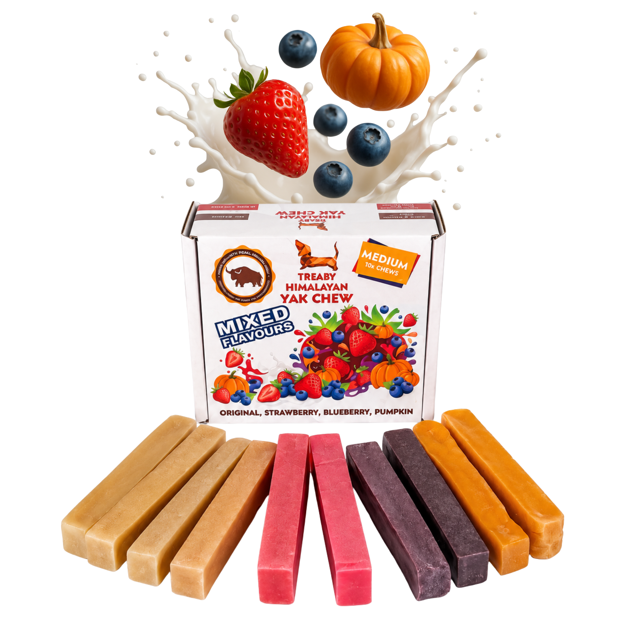 Natural Himalayan Yak Chew Box Bundle – All-Natural, Long-Lasting Dog Treat Keep your dog happy and engaged with the Treaby Himalayan Yak Chew Box. Save £££  - Antler Chew 