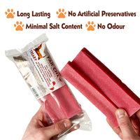 Indulge your dog with TREABY's Large Strawberry Yak Chew, a healthy and long-lasting treat made from natural cow and yak milk. Infused with real strawberries for added vitamins and antioxidants, these chews support dental hygiene while being rich in protein and calcium. Perfect for dogs 14 weeks and older.  - Antler Chew 