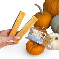 Treat your dog to TREABY's pumpkin-flavoured Yak Chew (Medium Size, 2-pack). Made with natural ingredients, these chews are perfect for puppies and adult dogs aged 14 weeks and older. Autumn flavour has arrived!  - Antler Chew 