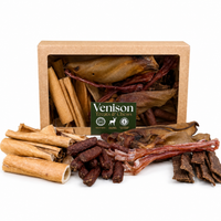 Try our Venison Chew Selection Box - includes popular treats like Deer Jerky chews & Premium Venison Sausages. Perfect for first-time buyers!  - Antler Chew 