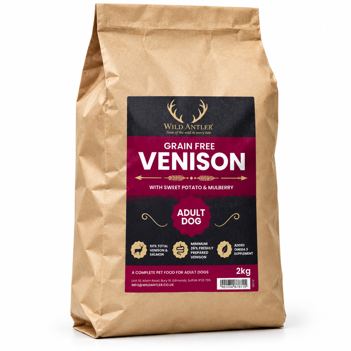 Venison, Sweet Potato & Mulberry Natural Dog Food