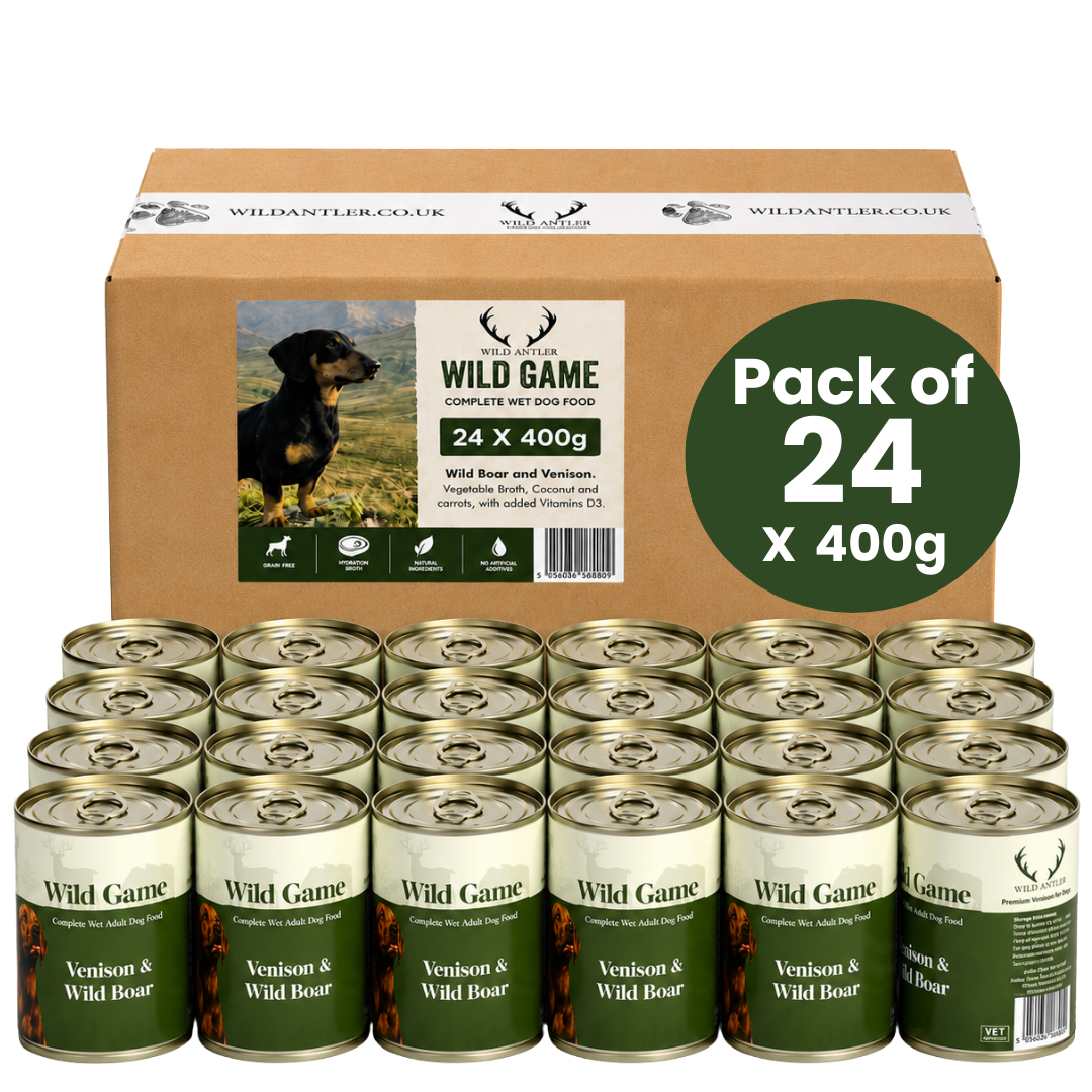 24 x Venison & Boar-Grain Free Complete Wet Adult Dog Food