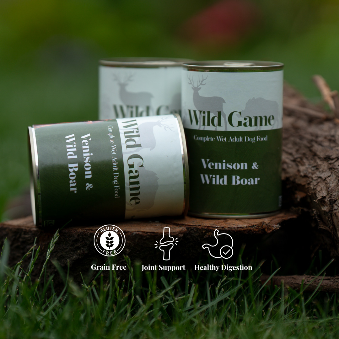 24 x Venison & Boar-Grain Free Complete Wet Adult Dog Food