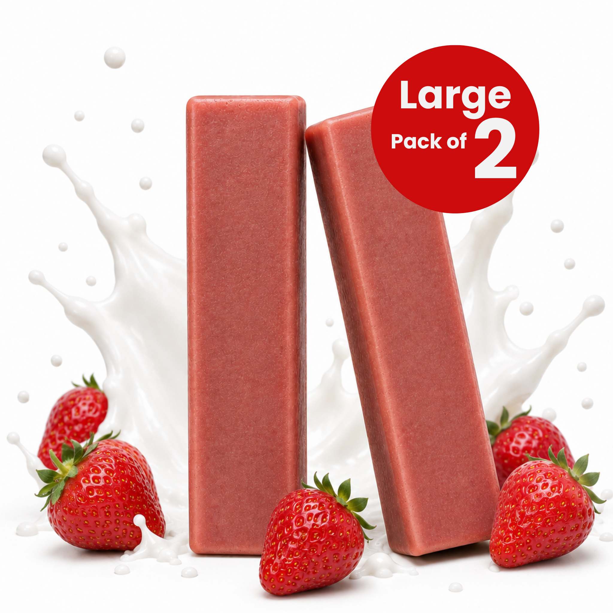 Shop a pack of 2 large strawberry yak chews for dogs. Firm, long-lasting flavoured chews designed for bigger dogs and determined chewers.  - Antler Chew