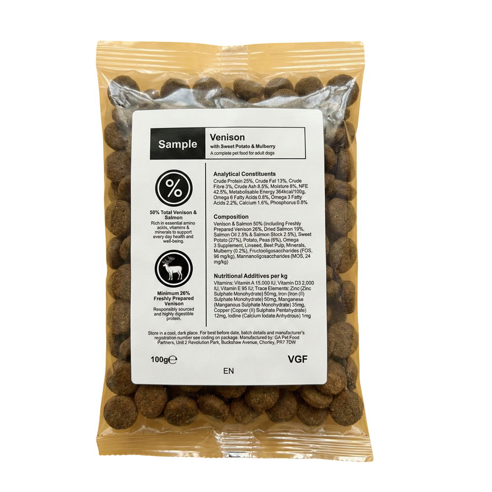 Venison, Sweet Potato & Mulberry Natural Dog Food