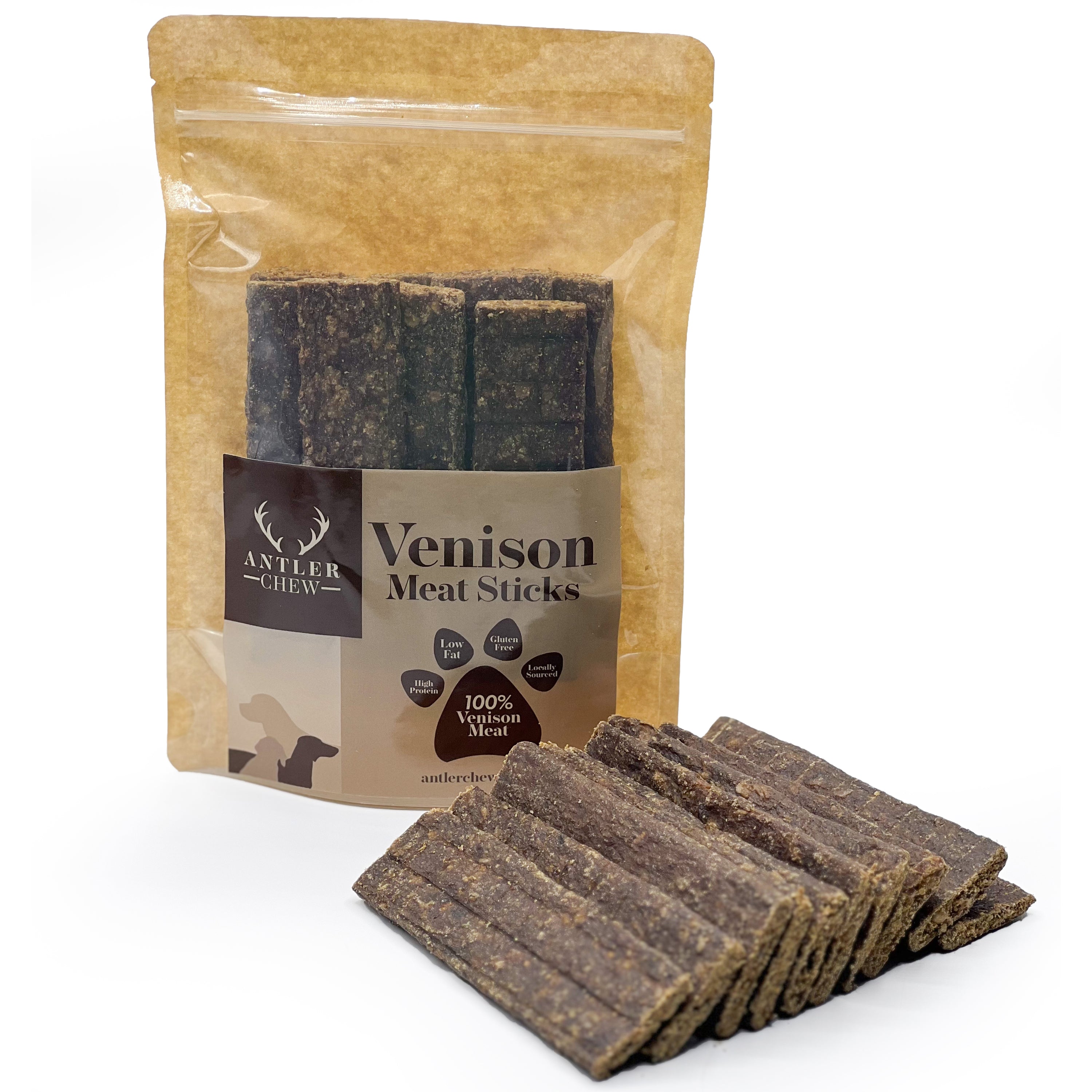 Venison Meat Sticks - Antler Chew